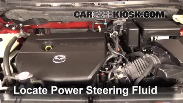 2013 Mazda 5 Sport 2.5L 4 Cyl. Liquide de direction assistée Vérifier le niveau de liquide